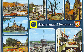 Saksa: Hannover, monikuva. Kulk. v.-89