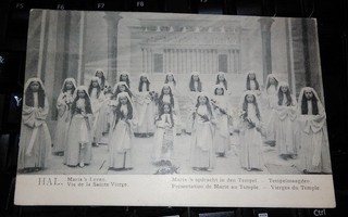Neitsyt Maria Temppeli Kauniit Tytöt Uskonto v.1919 PK73