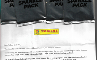 NFL Panini Prizm Sparkle pack x 4