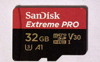 Sandisk Extreme Pro 32GB Micro-SD kortti