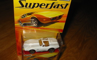 Matchbox Superfast -76 Corvette valkoinen MINT