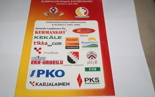 Koripallo-Kataja kausiohjelma 2005-2006