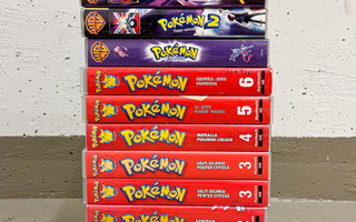 Alkuperäiset Pokemon VHS kasetit (suomi)