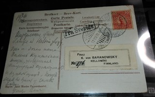 Ruotsi - Kellomäki Postikortti 1911 PK600/8