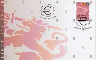 FDC 2002 5€ leijona