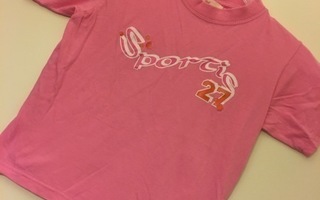 T-paita, vaaleanpunainen, 6-7v, EXIT