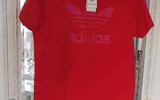 Adidas x Marimekko punainen t-paita mekko, 36