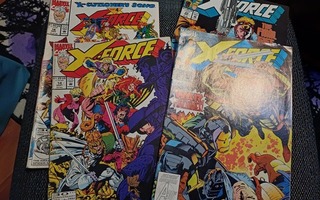 MARVEL*X-FORCE sarjakuvalehdet 4 kpl englannin kielinen
