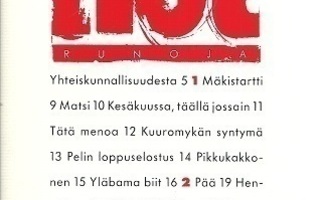 Kari Hotakainen : HOT -runoja ,1p