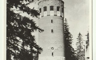 Vanha postikortti Puijon tornista