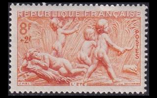 Ranska 878 ** Neljä vuodenaikaa 8 + 2 Fr (1949)