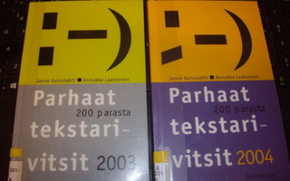 Parhaat tekstarivitsit 2003 - 2004 ( 2 kirjaa ! )