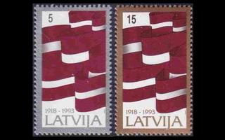 Latvia 361-2 ** Latvia 75v (1993)