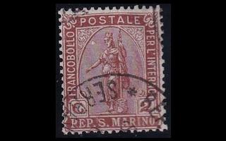 San Marino 32 o Vapauden jumalatar 2 C (1899)