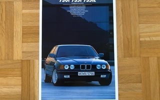 Esite BMW E32 700-sarja värikartta, 1987. 7-sarja