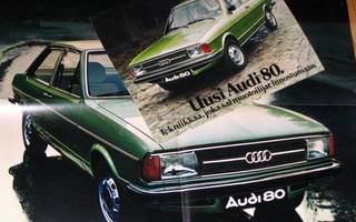 1976 Audi 80 esite - KUIN UUSI - suomalainen