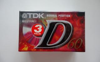 TDK C-kasetti (3 kpl)