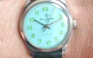 Henri Sandoz & fils 17 Jewels mekaaninen kello