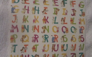 Winnie the Pooh Alphabet Stickers / Nalle Puh 64 kpl arkki