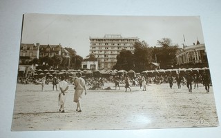 Dinard, rantaa ja Gallic Hotel, vanha mv pk, p. 1928 Suomeen