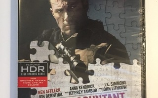 The Accountant (4K Ultra HD + Blu-ray) Ben Affleck (UUSI)