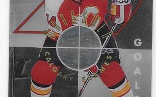 1995-96 Donruss Marksmen #6 Theo Fleury Calgary Flames