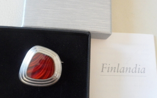 Finlandia-sarja rintakoru 12,5g Hopea käyttämätön