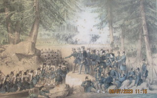 Oolannin sotaa. Bomarsundin valloitusta  v 1854.