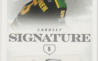 2019/20 Cardset  Signature Oskari Laaksonen , Ilves
