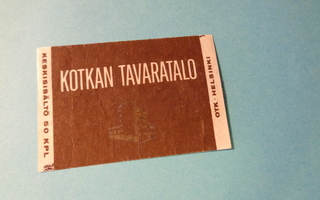 TT-etiketti Kotkan Tavaratalo