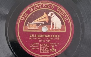 Savikiekko 1929 - Ture Ara - His Master's Voice X 3634