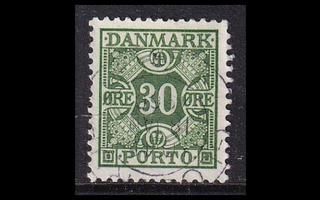 Tanska PORTO_36 o 30 öre vihreä (1937)