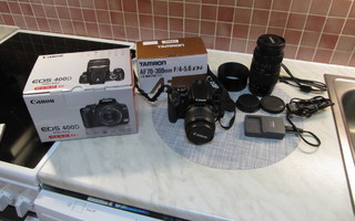 Canon EOS 400 D EF-S 18-55 ja Tamron AF 70-300 F/ 4-5.6 .
