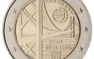 2€ Juhlaraha Portugal 2016 PONTE 25 DE ABRIL