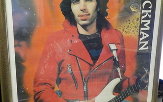 JOE SATRIANI KEHYSTETTY RARE PROMO POSTERI 90-LUVULTA (W)