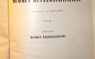 A. Paischeff : Suomen kuvaamataiteilijat   1943 1.p.