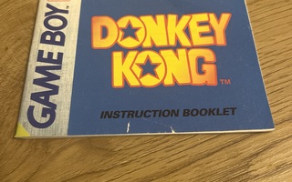 Gameboy Donkey Kong ohjevihko
