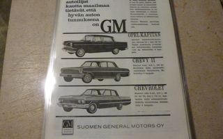 Chevrolet Bel Air , Chevy 2  , Opel Kapitän mainos -63