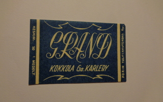 TT-etiketti Grand, Kokkola Ga.Karleby