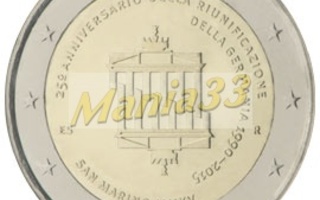 2€ Juhlaraha San Marino 2015 25v Saksan Yhdistym