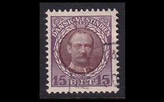 Tanskan Länsi-Intia 43 o Frederik VIII 15 bit (1907)