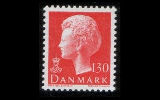 Tanska 682 ** Margrethe 130 öre punainen (1979)