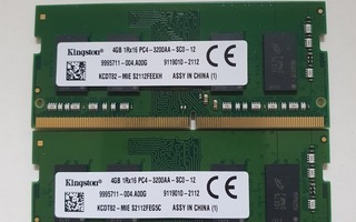 Kingston 8GB (4x 4GB) DDR4 3200MHz So-dimm