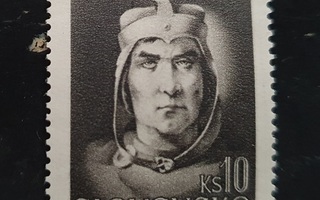 Slovakia musta postimerkki 10 ks KNIEZA BRASLAV