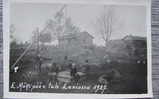 LAVIA.....E. Mäkipään talo v. 1927. Valokuva.