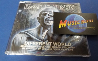 IRON MAIDEN - DIFFERENT WORLD UUSI CD SINGLE