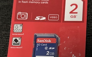 SanDisk 2Gb SD muistikortti - UUSI
