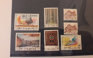Ensipäiväleimattuja postimerkkejä 7 kpl (1982-83)