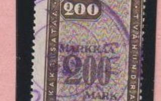 Leimamerkki M 1928 200 mk (LaPe 2004: 50 EUR)