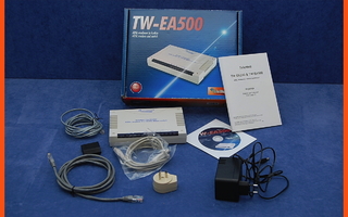 Telewell TW EA500 ADSL-modeemi ja kytkin  | hinta sis. kulj.